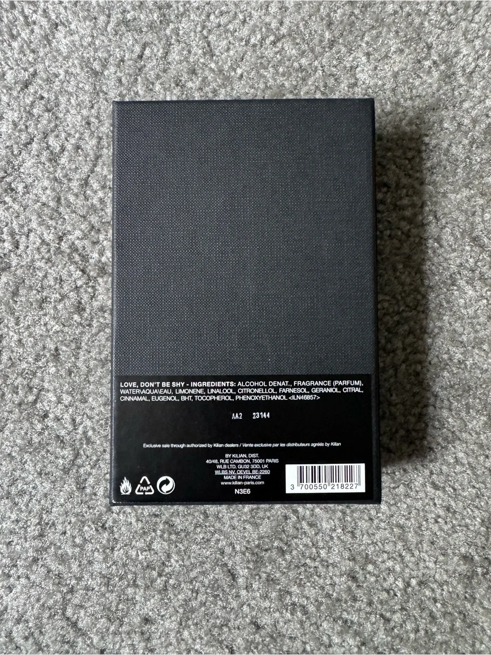 Gucci, Kilian, and Kate Spade boxes
